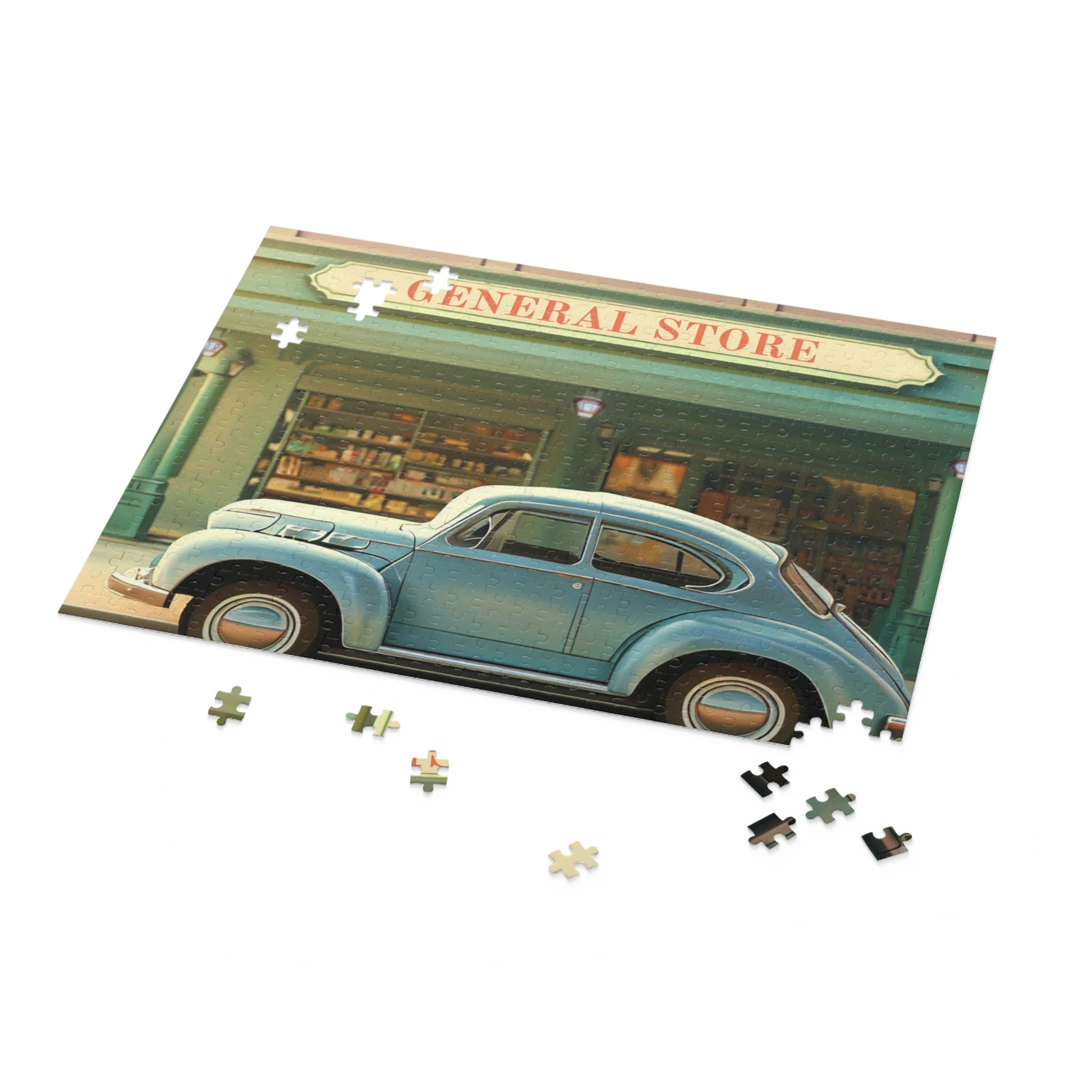 Retro General Store Front Jigsaw Puzzle 500-Piece - l'Ame du temps