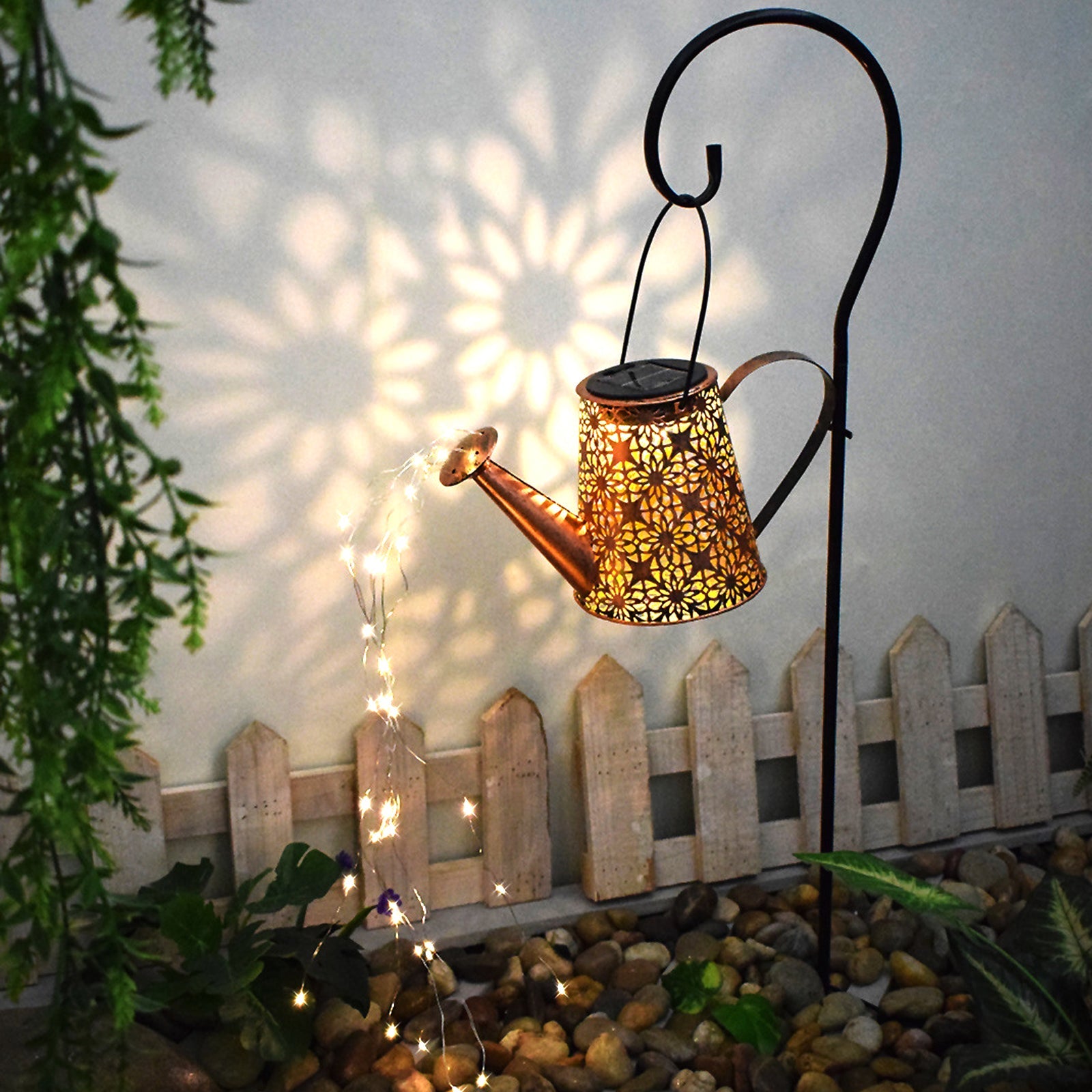 Solar Watering Can Lights Outdoor Decor Hanging Kettle Lantern Light - l'Ame du temps