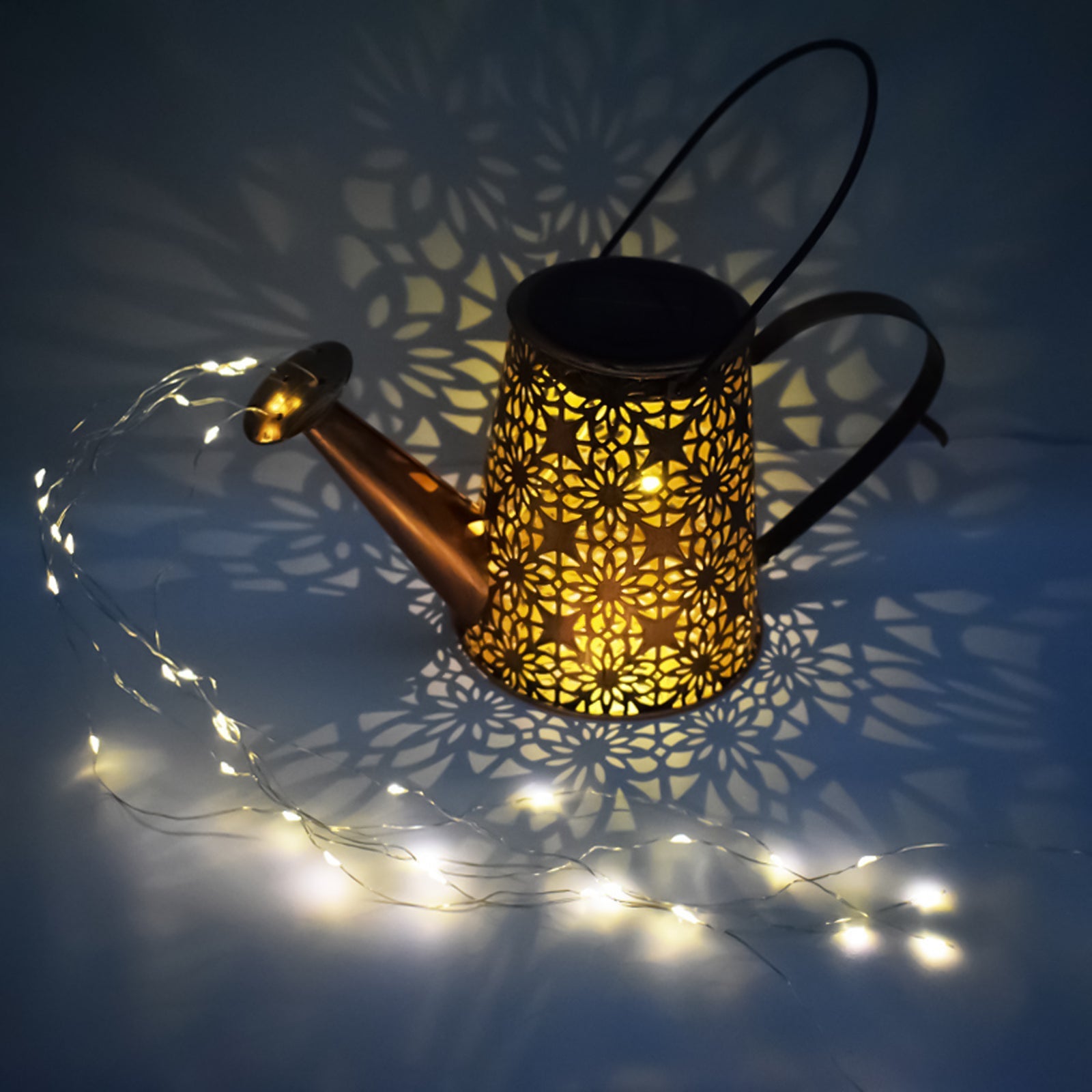Solar Watering Can Lights Outdoor Decor Hanging Kettle Lantern Light - l'Ame du temps