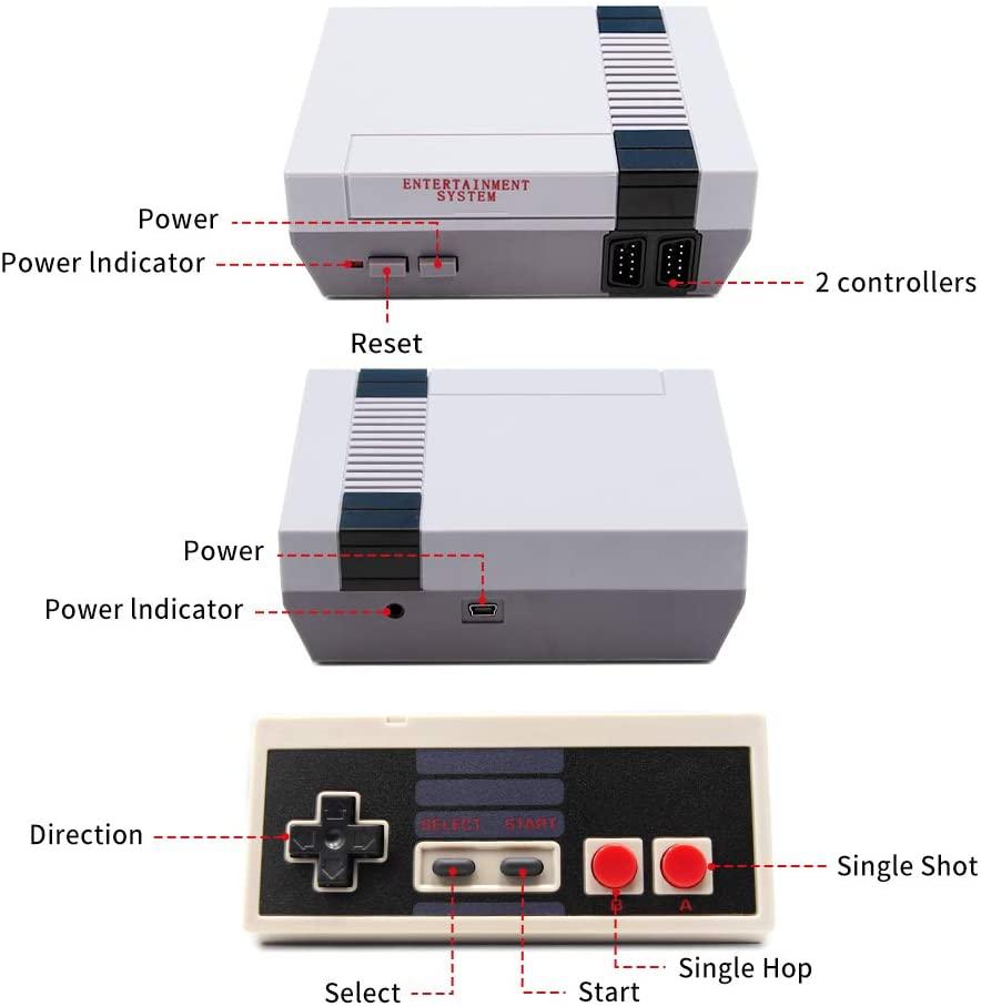 Retro Inspired Game Console 620 Games Loaded - l'Ame du temps