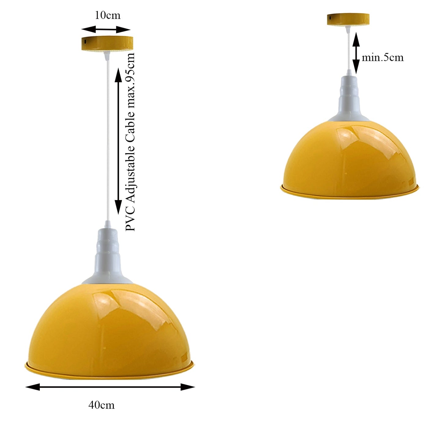 4 Pack Modern Vintage Industrial Retro Loft Metal Ceiling Lamp Shade - l'Ame du temps