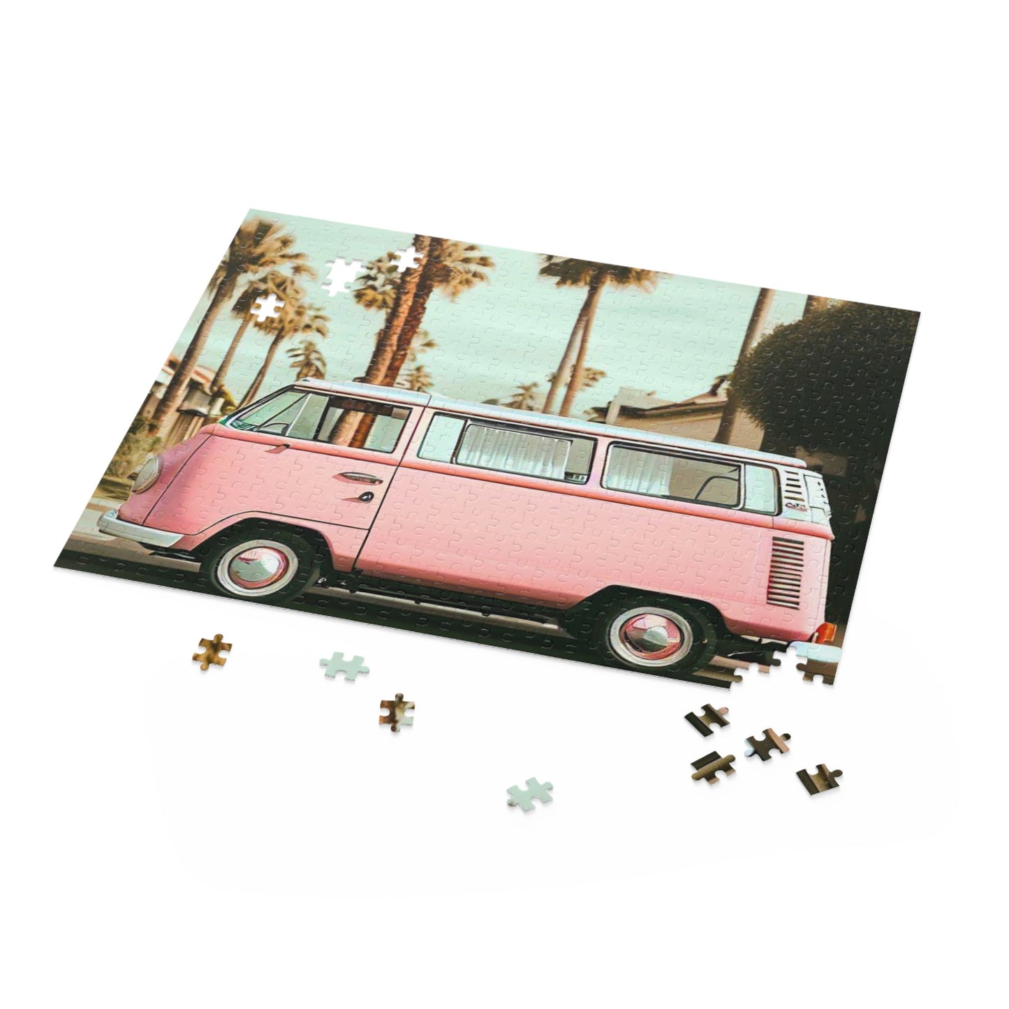 Puzzle rétro “Van de quartier” 500 pièces – Puzzle vintage de qualité, cadeau idéal - l'Ame du temps