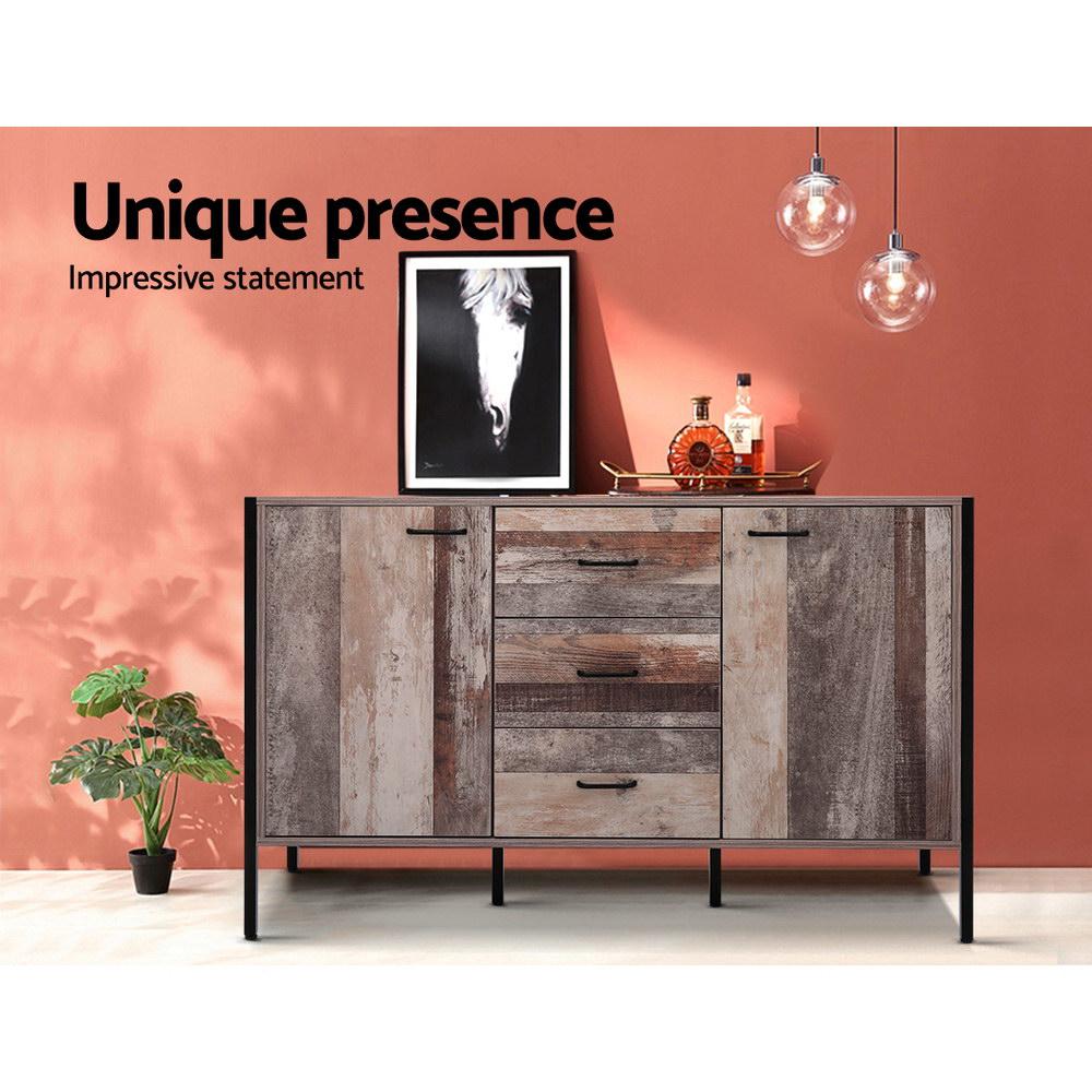 Artiss Buffet Sideboard Storage Cabinet Industrial Rustic Wooden - l'Ame du temps