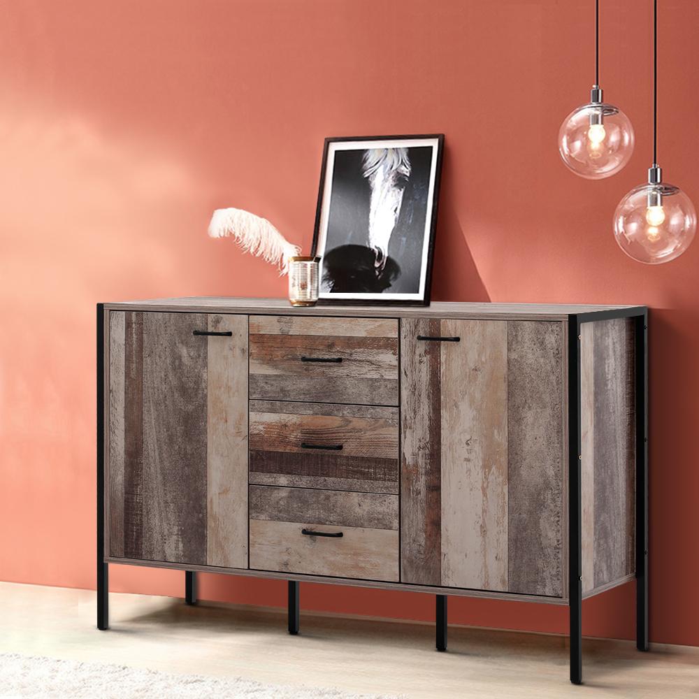 Artiss Buffet Sideboard Storage Cabinet Industrial Rustic Wooden - l'Ame du temps
