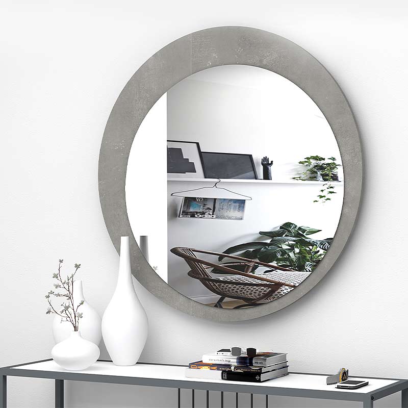 Wall mirror ANKE Grey 88x88x2,2cm - l'Ame du temps
