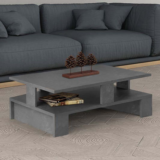 Coffee Table LISA Retro Grey 80x50x27cm - l'Ame du temps