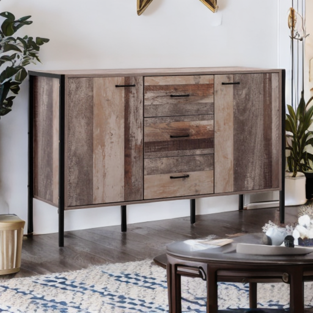 Buffet Artiss “Sideboard” en Bois Industriel - l'Ame du temps