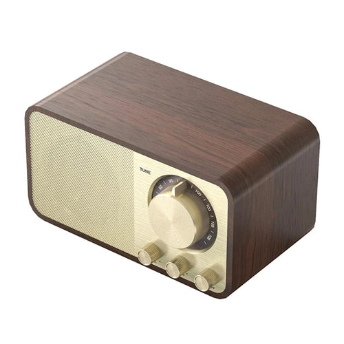 Vintage Classic Wood Theme Bluetooth Speaker with Radio - l'Ame du temps