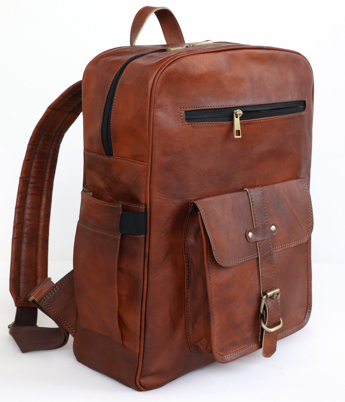 Genuine 15.6-inch Vintage Laptop Backpack Retro Travel & Work Rucksack - l'Ame du temps