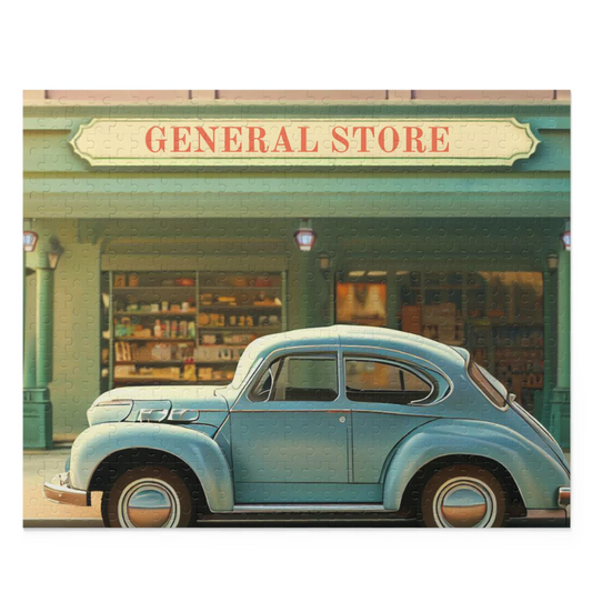 Retro General Store Front Jigsaw Puzzle 500-Piece - l'Ame du temps