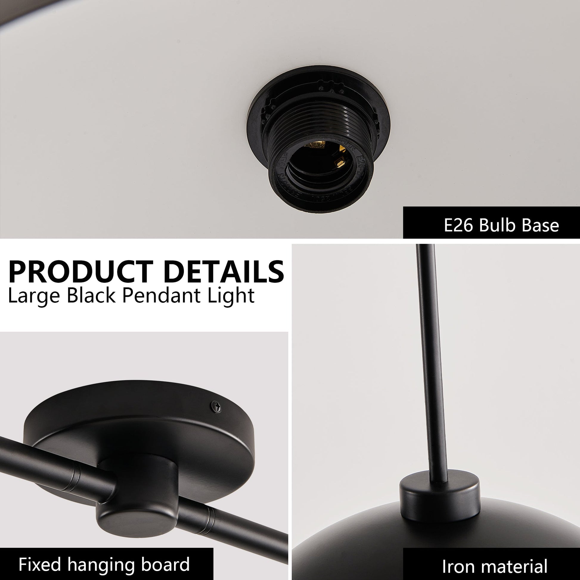Industrial Modern Black Double Pendant Light – Adjustable Ceiling - l'Ame du temps 