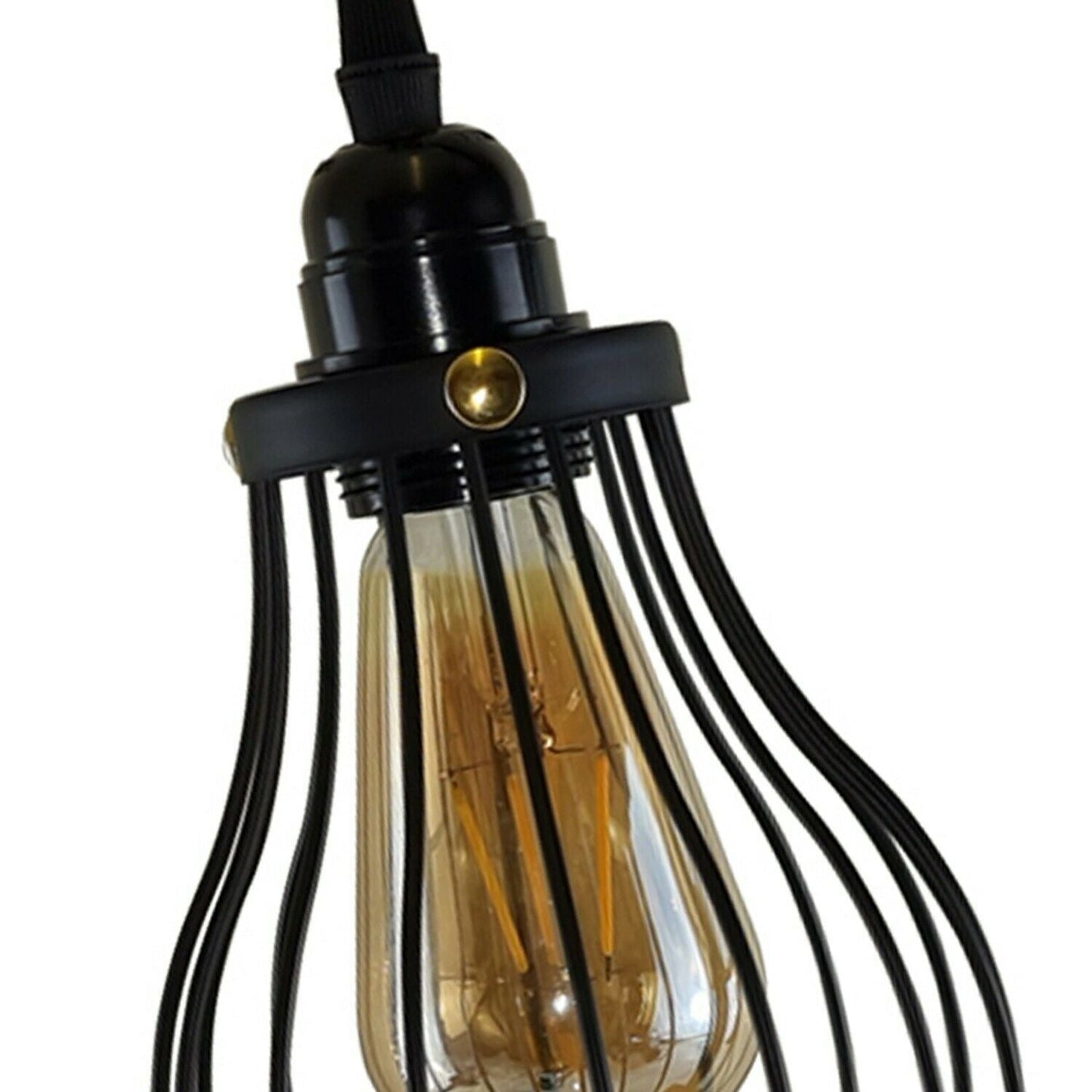 Industrial Vintage Retro Pipe Sconces Wall Light  dome black Cage - l'Ame du temps 