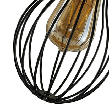 Industrial Vintage Retro Pipe Sconces Wall Light  dome black Cage - l'Ame du temps 