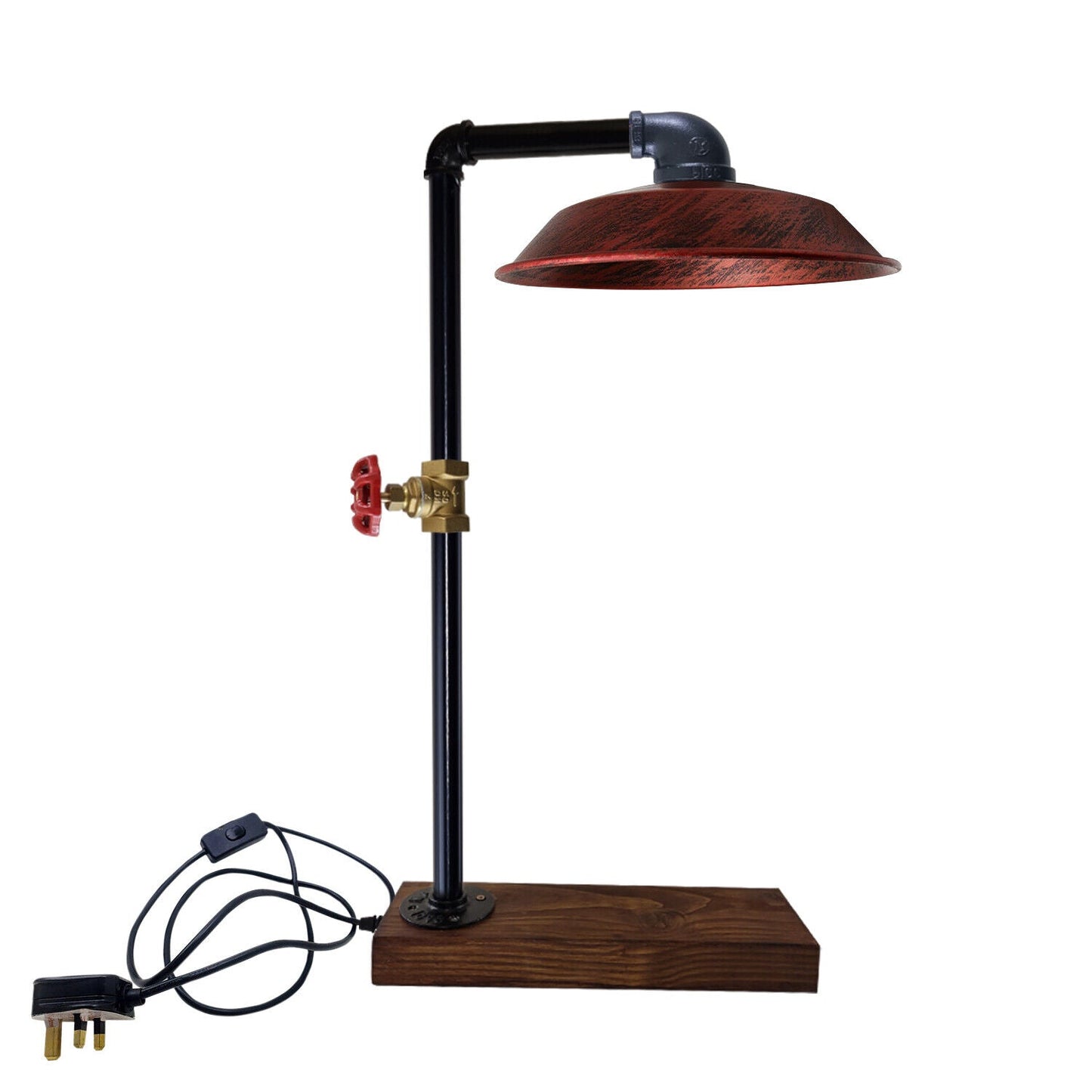 Industrial  Vintage Retro Steampunk Water Pipe Style Bedside Table - l'Ame du temps 