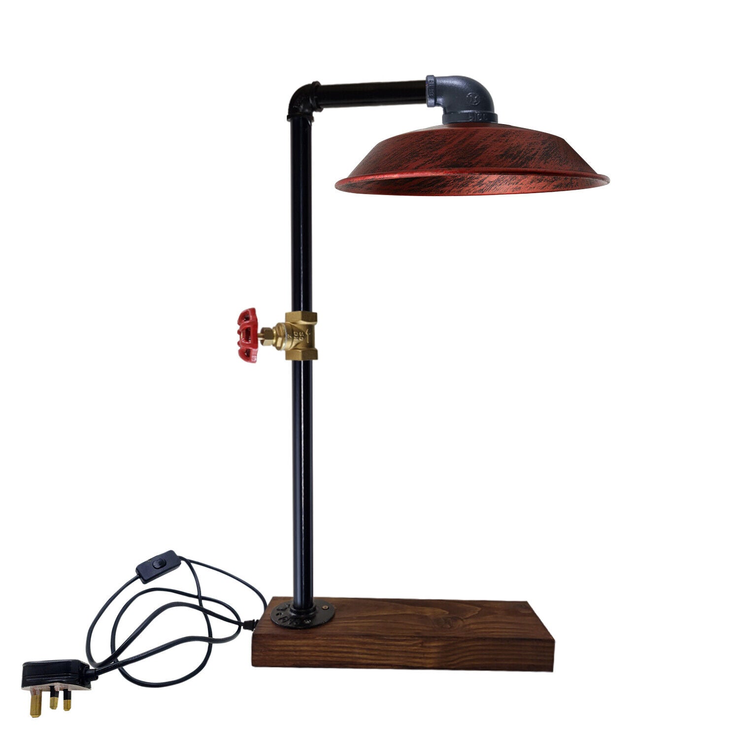 Industrial  Vintage Retro Steampunk Water Pipe Style Bedside Table - l'Ame du temps 