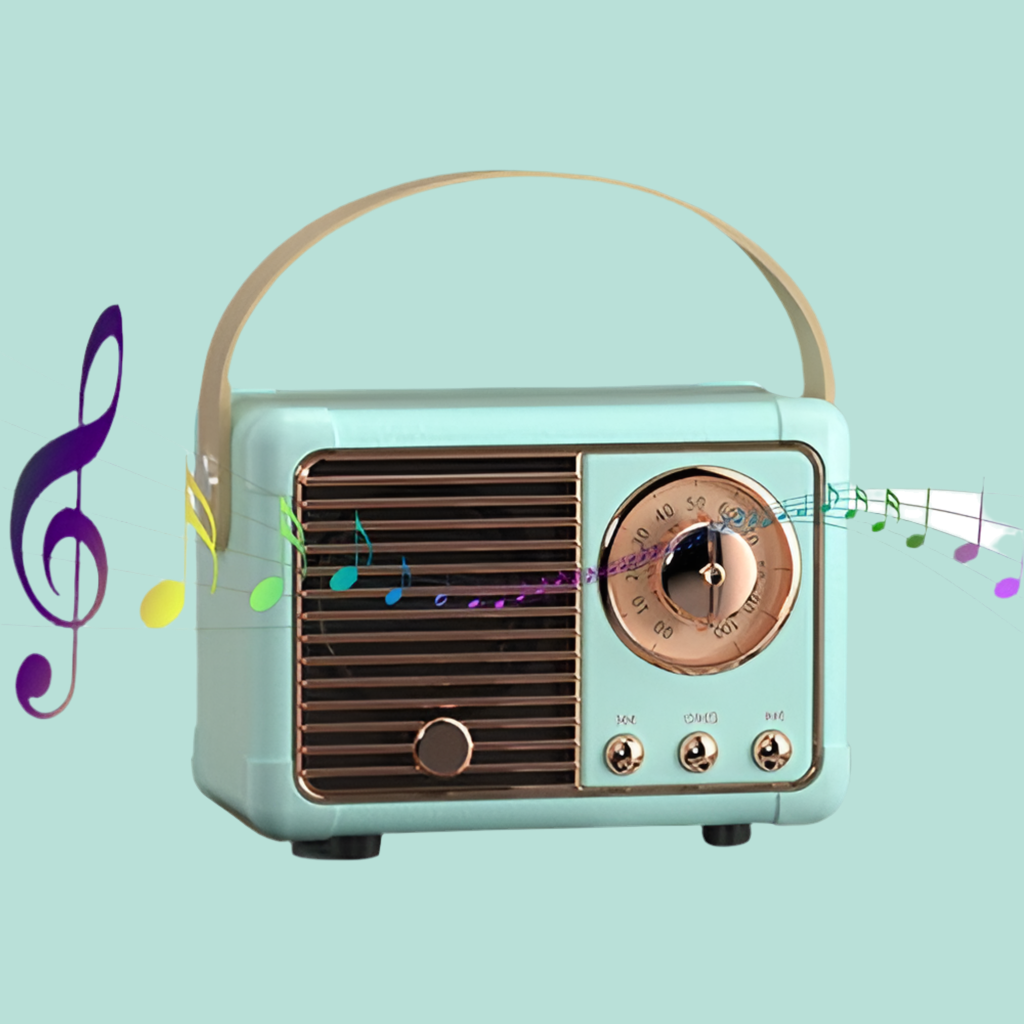 Bluetooth Compact Retro Speakers with Radio - l'Ame du temps 