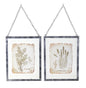 Lavender/Thyme Frame (Set of 2) 9.5" x 12.5" Glass/Metal - l'Ame du temps 