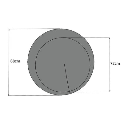 Wall mirror ANKE Grey 88x88x2,2cm - l'Ame du temps 