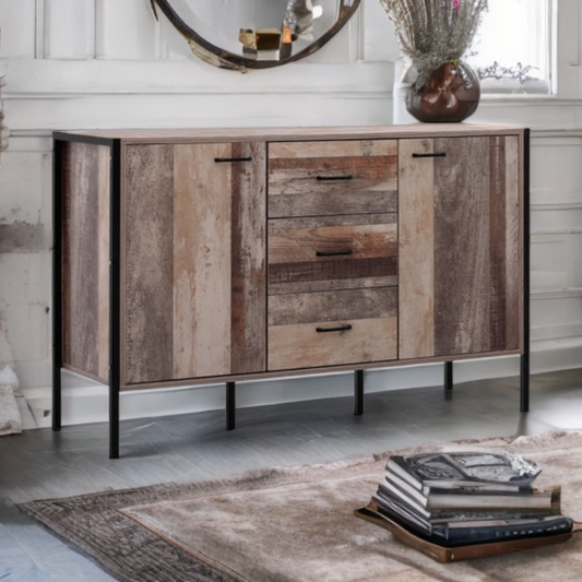 Buffet Artiss “Sideboard” en Bois Industriel - l'Ame du temps 