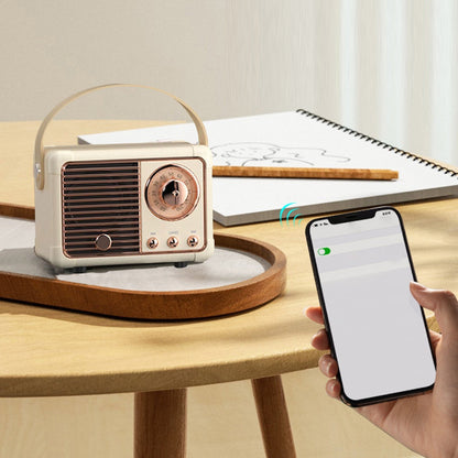Bluetooth Compact Retro Speakers with Radio - l'Ame du temps 