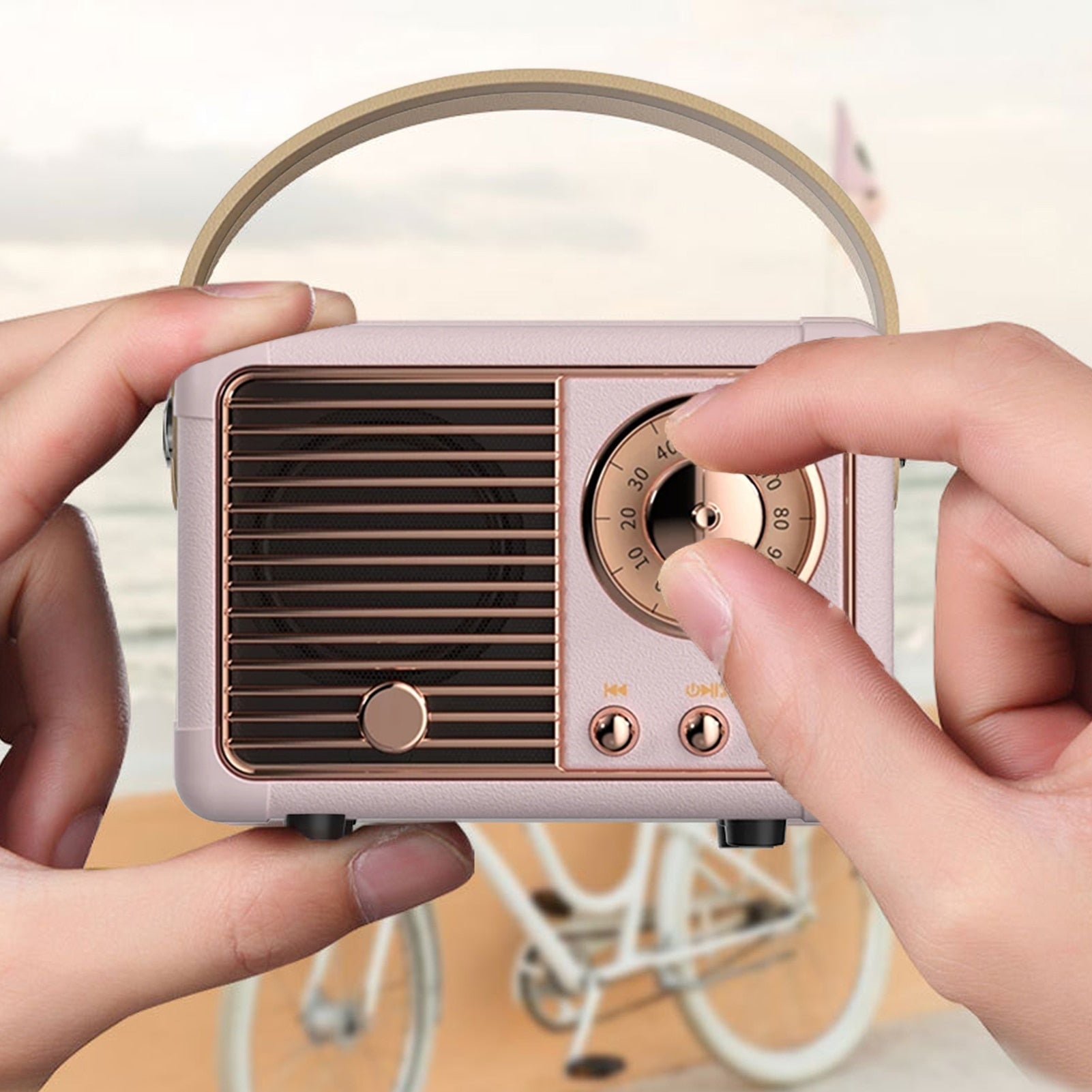 Bluetooth Compact Retro Speakers with Radio - l'Ame du temps 