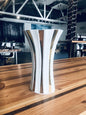 Gold Stripe Retro Style Porcelain Flower Vase l - l'Ame du temps 