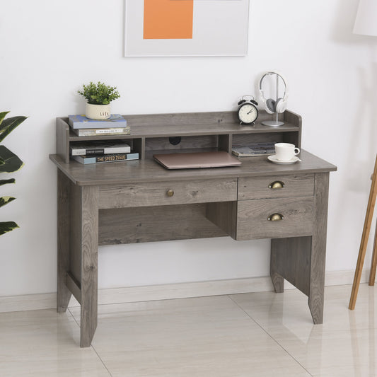 HOMCOM Computer Desk with Drawer,Storage Hutch,Home Office Writing - l'Ame du temps 