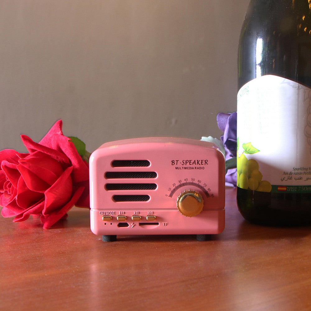 Retro Wireless Mini Speakers Stereo Bluetooth Speakers - l'Ame du temps 