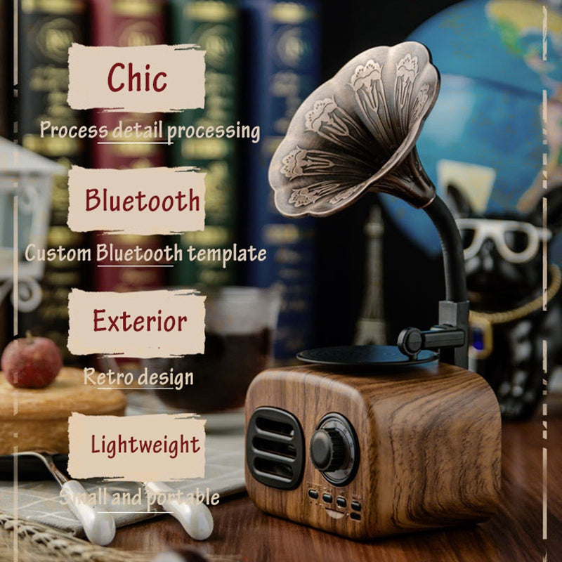 Retro Radio Wireless Mini Portable Bluetooth Stereo Speaker - l'Ame du temps 