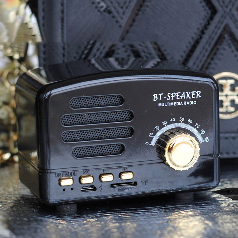 Retro Wireless Mini Speakers Stereo Bluetooth Speakers - l'Ame du temps 