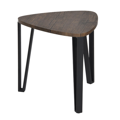 Stacking Side Table Set of 3 Nesting Triangle End Coffee Tables - l'Ame du temps 