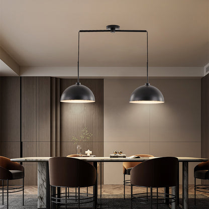 Industrial Modern Black Double Pendant Light – Adjustable Ceiling - l'Ame du temps 