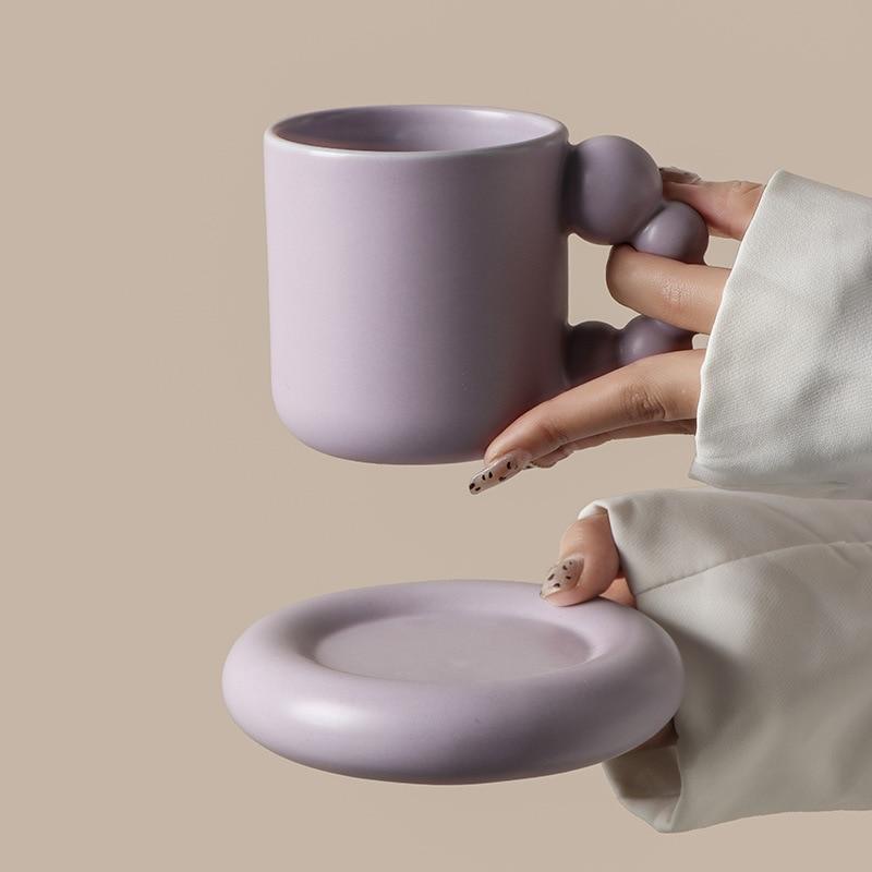 Retro Ceramic Mug Set - l'Ame du temps 